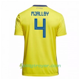 Billige Fotballdrakter Sverige Mjallby 4 VM 2018 Hjemmedraktsett